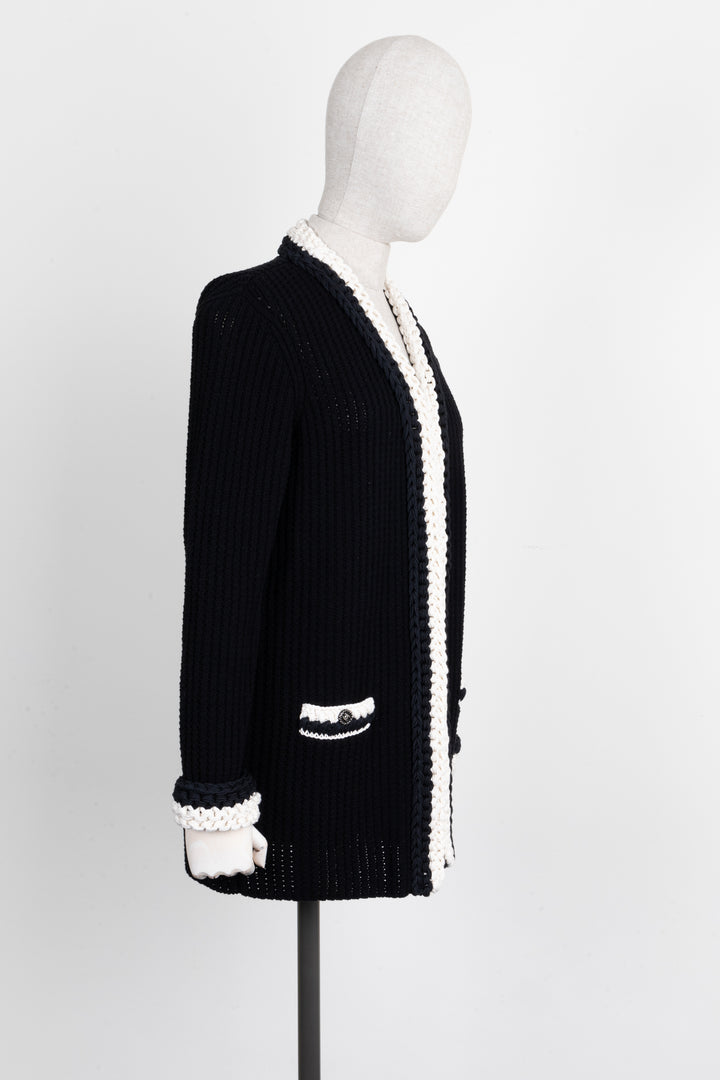 CHANEL Knit Cardigan Black