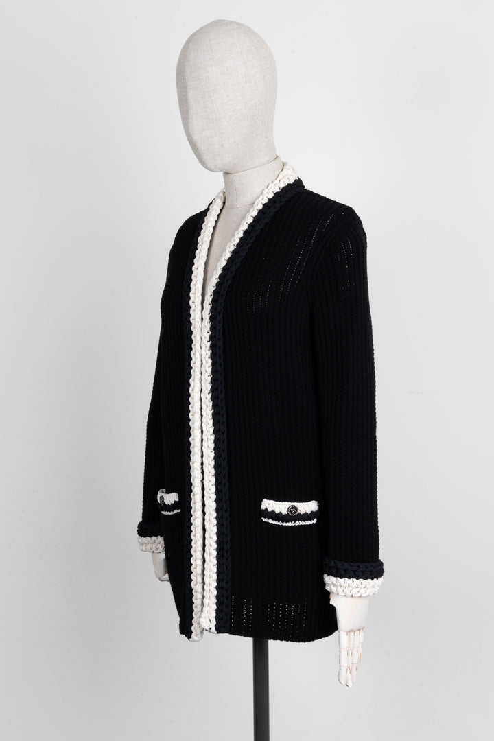 CHANEL Knit Cardigan Black