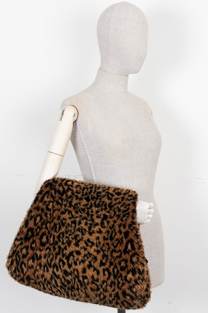 BALENCIAGA Sac manchon rembourré Marron