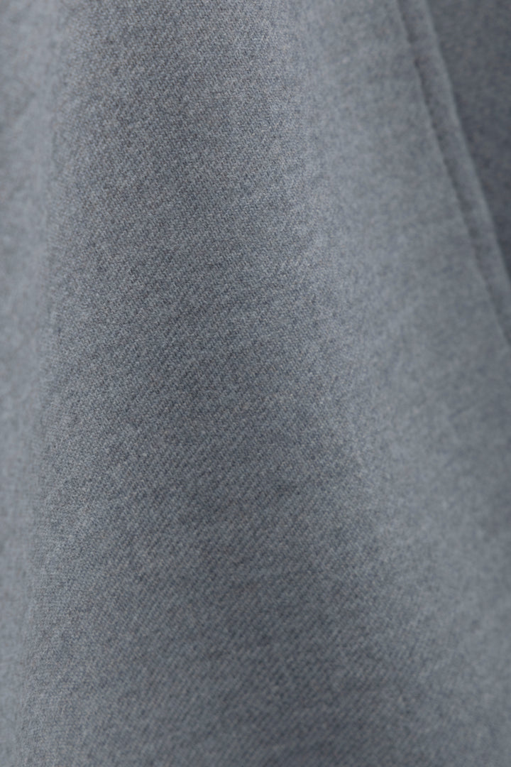 Poncho à carreaux BURBERRY en laine grise