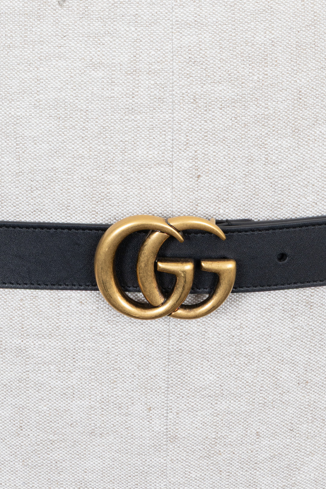 GUCCI GG Marmont Gürtel Leder Schwarz