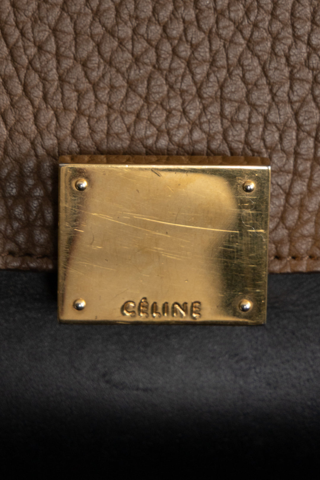 CÉLINE Small Trapeze Hand Bag Tricolor