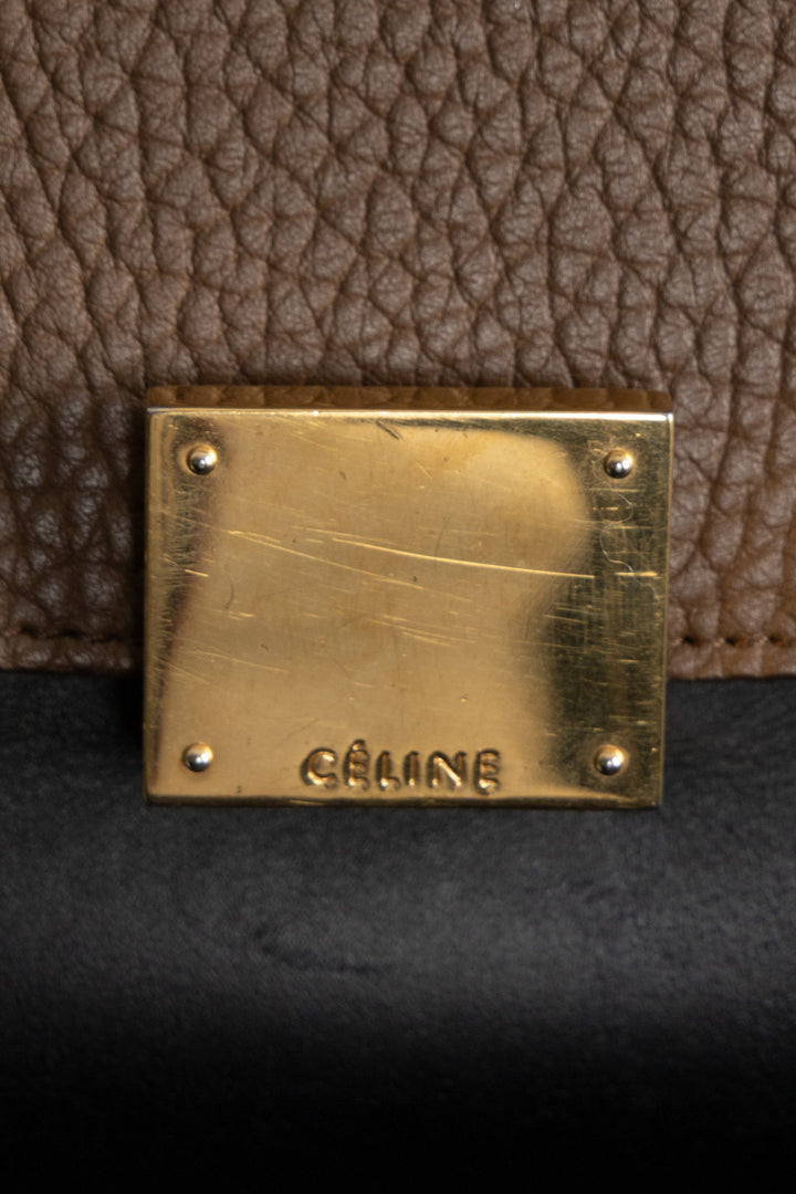 CÉLINE Small Trapeze Hand Bag Tricolor