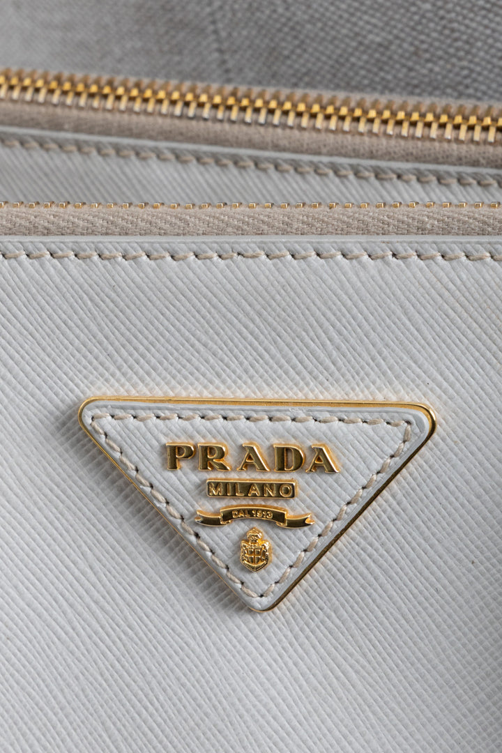 PRADA Galleria Bag Medium Saffiano Gray