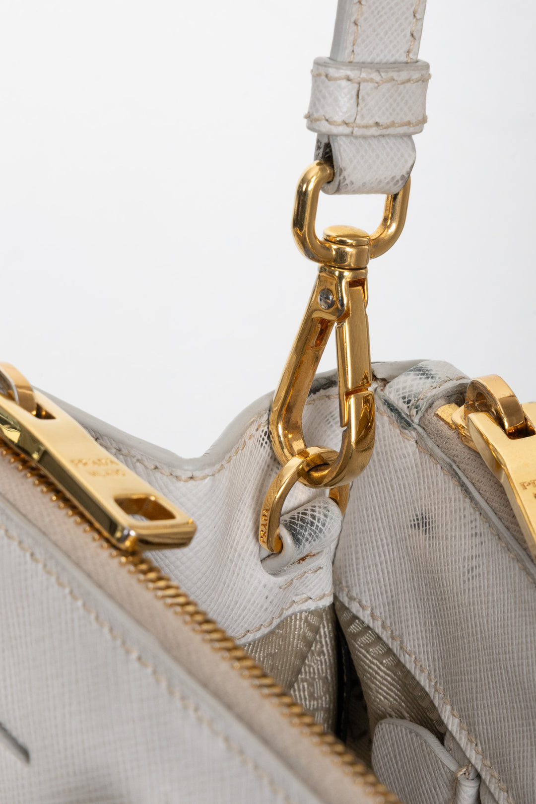 PRADA Galleria Bag Medium Saffiano Gray