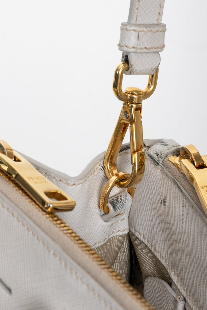 PRADA Galleria Bag Medium Saffiano Gray