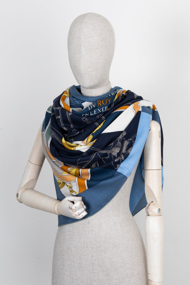 HERMÈS L'Instruction Du Roy Bayadere 140 Cashmere Scarf