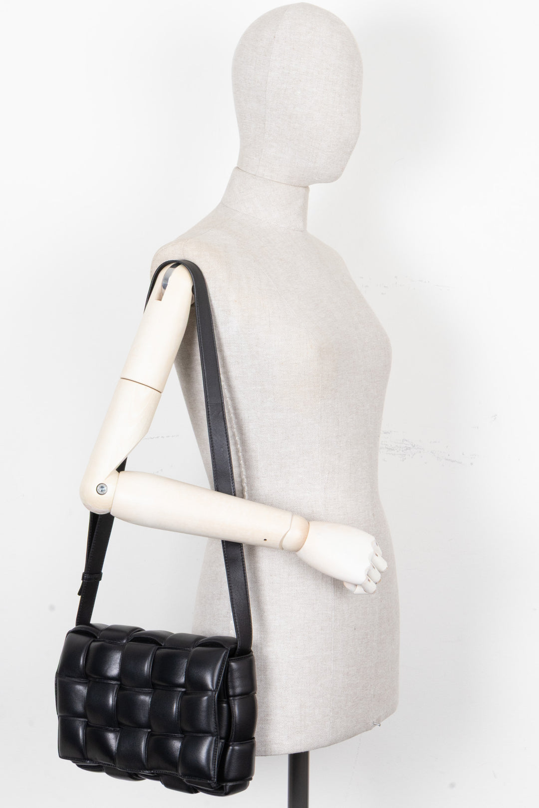 BOTTEGA VENETA Padded Cassette Bag Leather Black