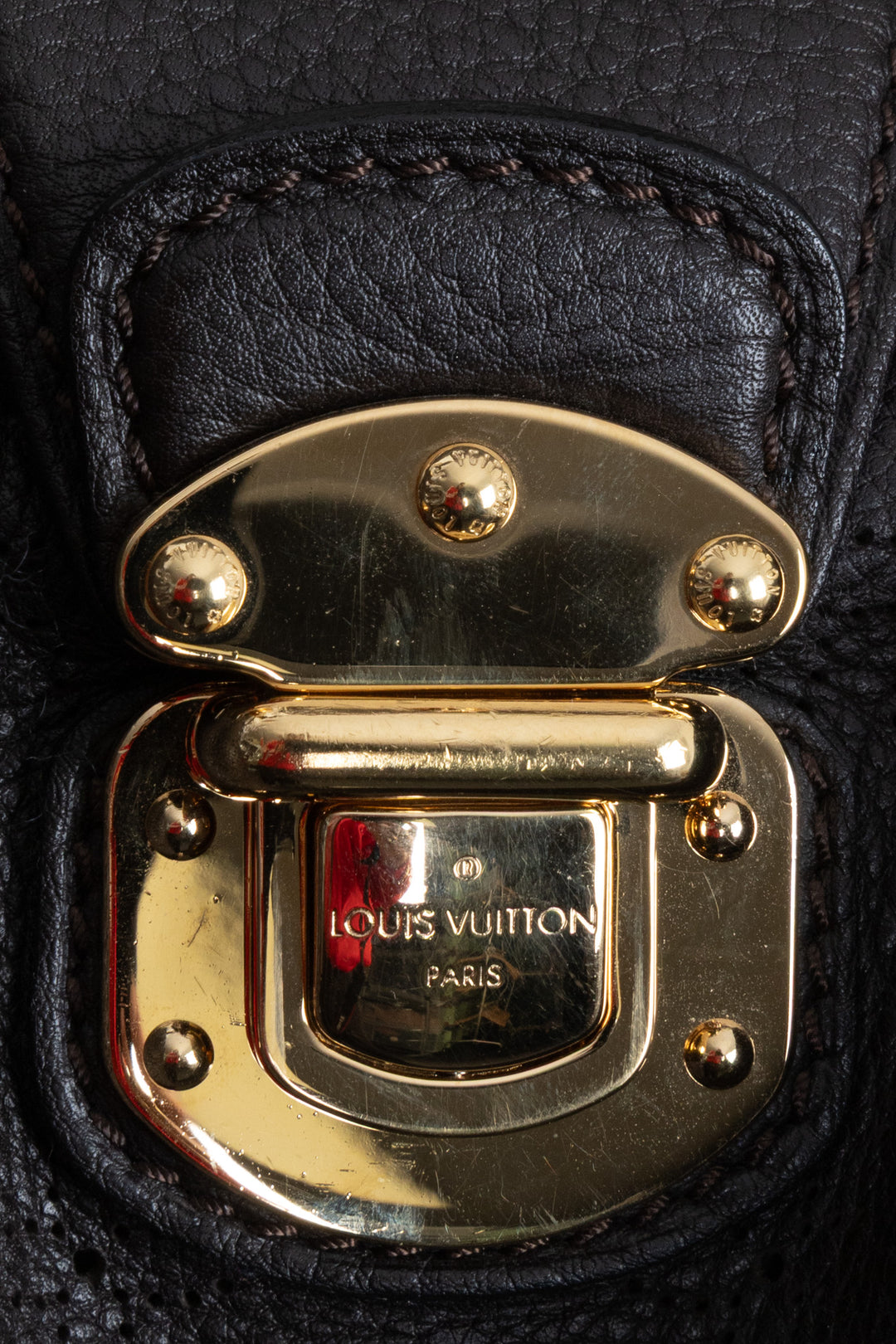 LOUIS VUITTON Sac Lunar Mahina Marron