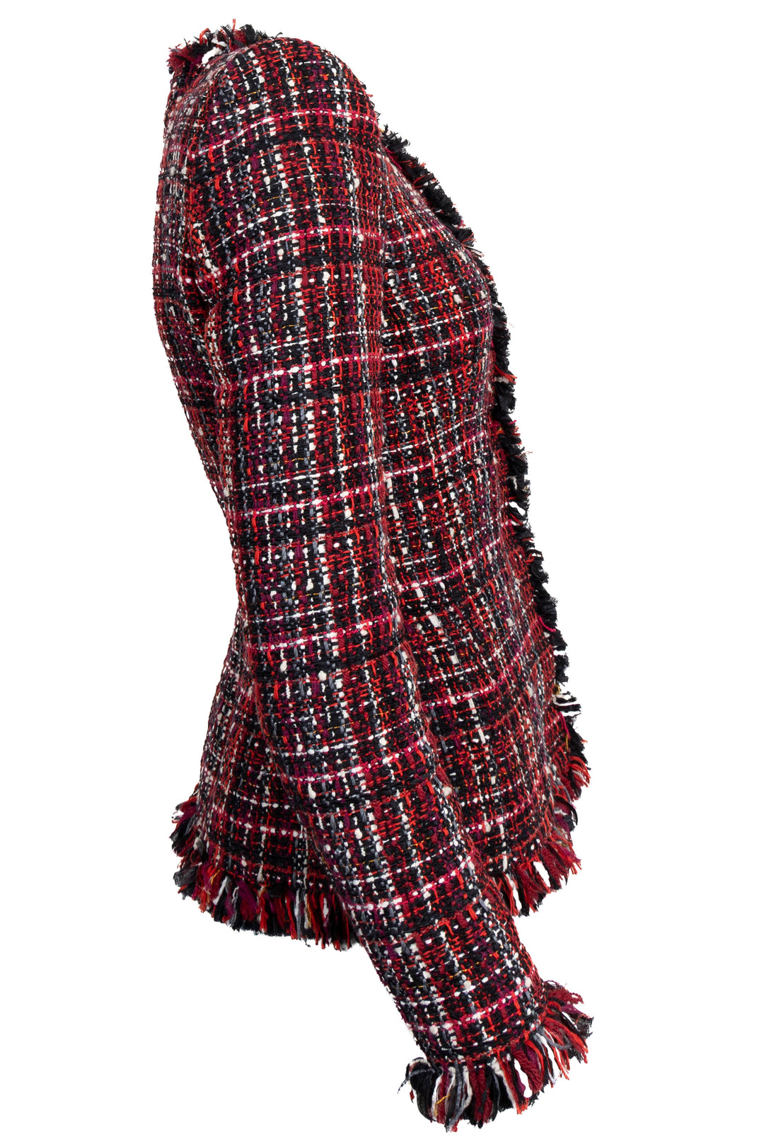 Veste en tweed rouge ALEXANDER MCQUEEN