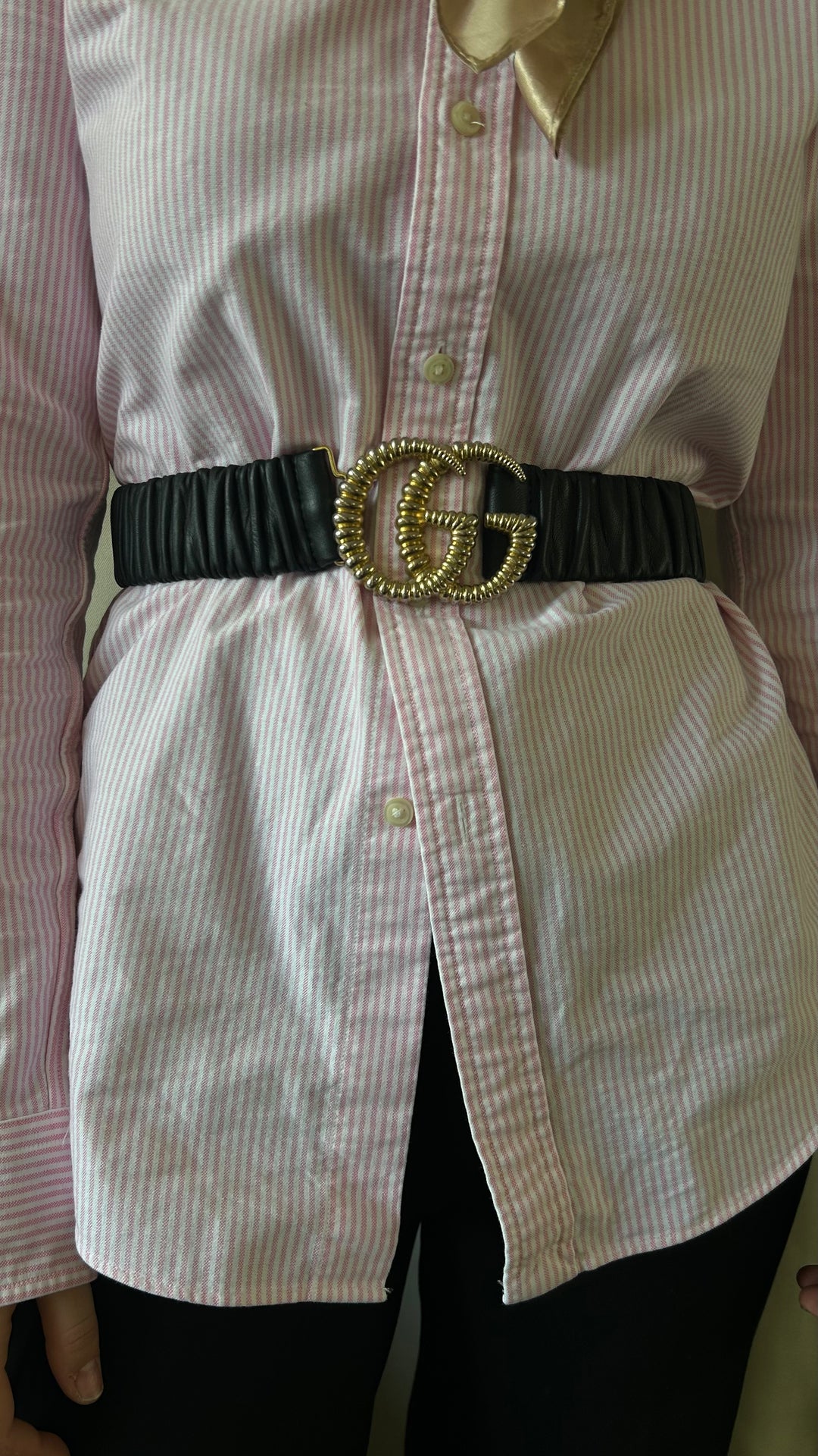 GUCCI Marmont Strappy Belt Black