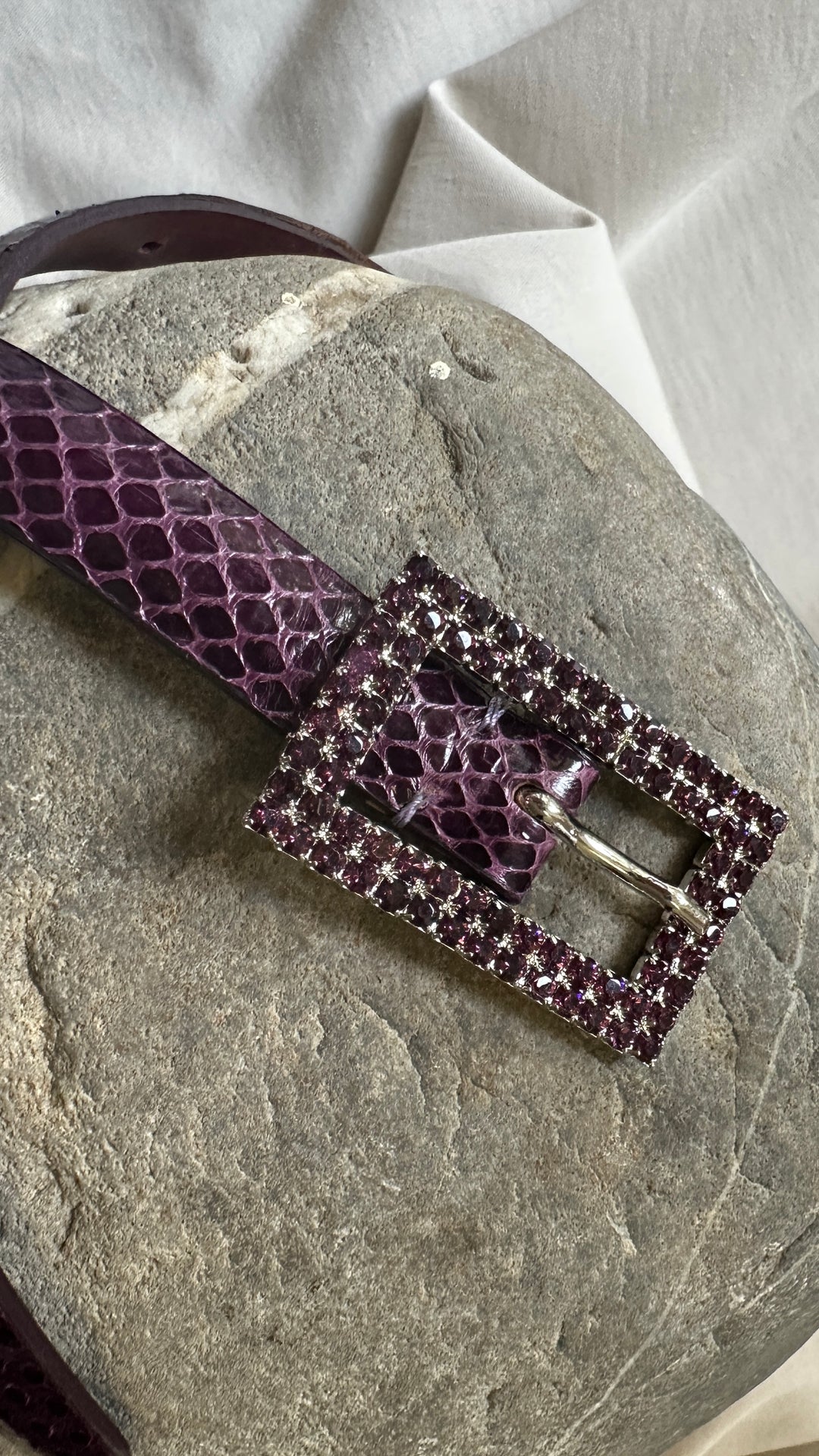 CHRISTIAN DIOR Belt Purple