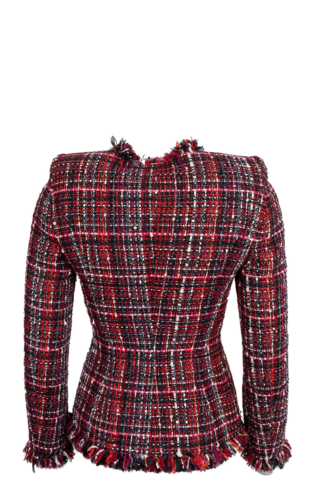 Veste en tweed rouge ALEXANDER MCQUEEN