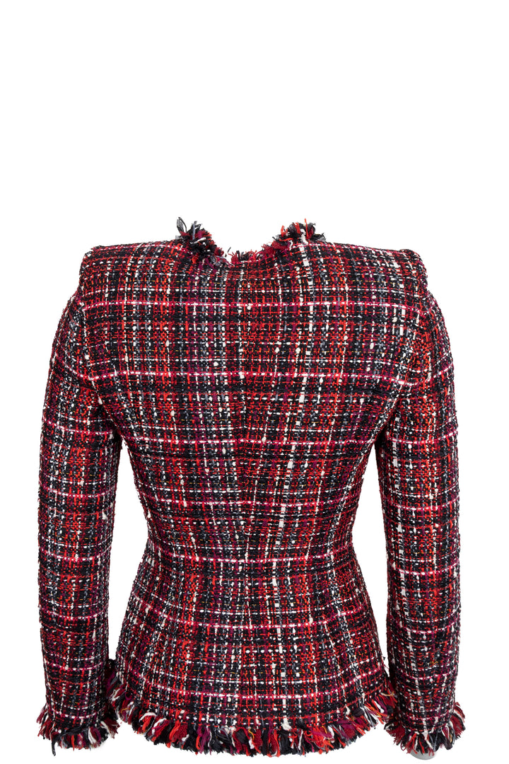 Veste en tweed rouge ALEXANDER MCQUEEN