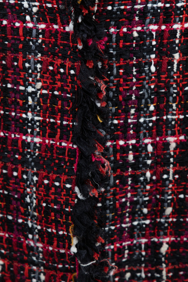 Veste en tweed rouge ALEXANDER MCQUEEN
