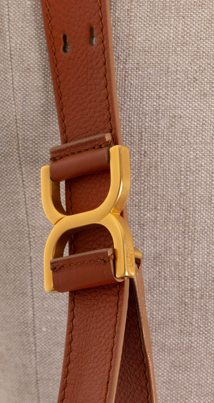 CHLOÉ Marcie Crossbody Messenger Bag Brick