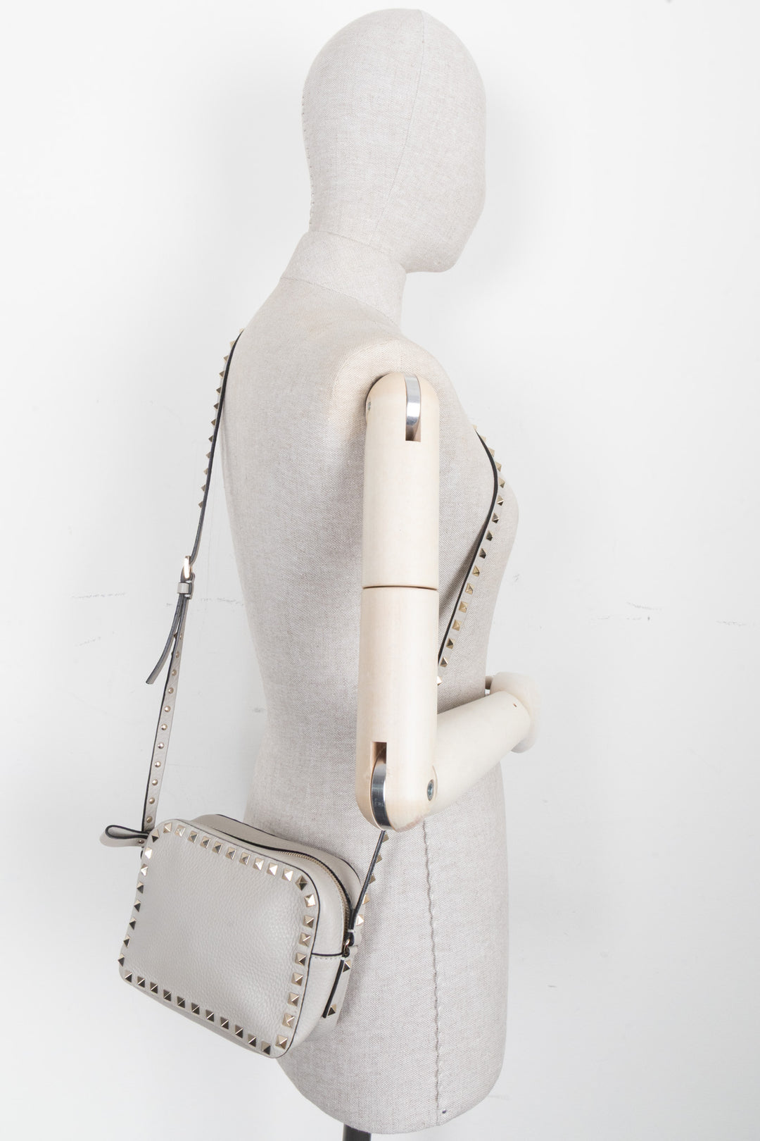 VALENTINO Rockstud Camera Bag Grey