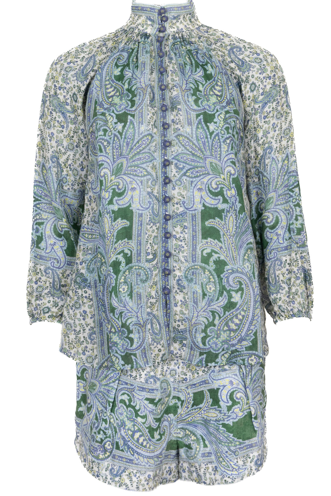 ZIMMERMANN Paisley Print Two-Piece Green