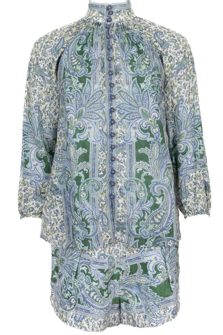 ZIMMERMANN Paisley Print Two-Piece Green