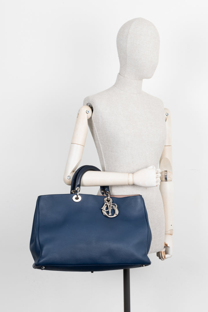 CHRISTIAN DIOR Diorissimo Bag Large Blue