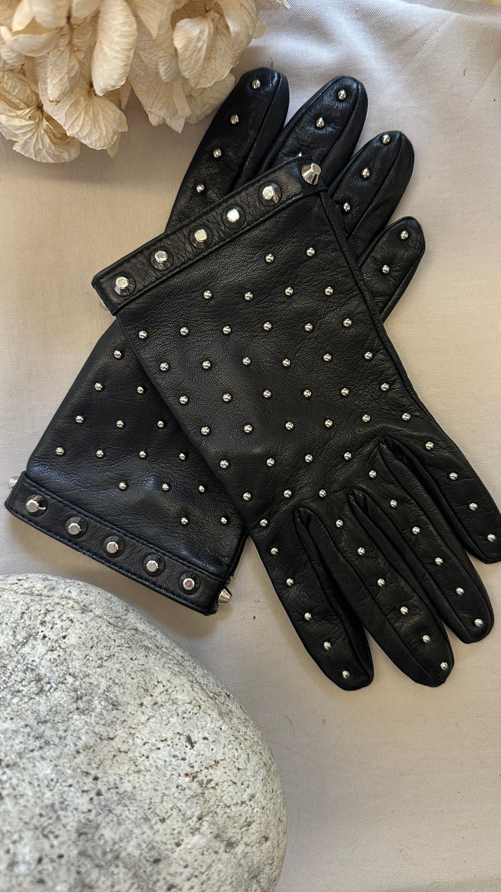 PRADA Gloves Studs Black