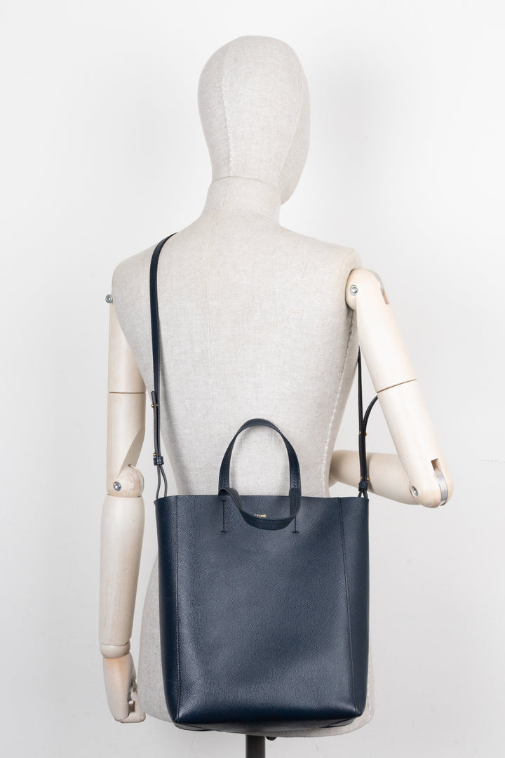 CELINE Small Vertical Cabas Tote Bag Petrol
