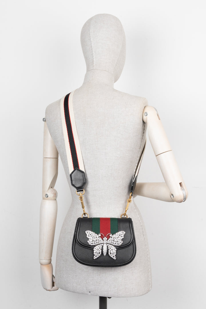 GUCCI Totem Butterfly Sac Petit Noir