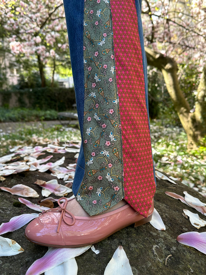 REAWAKE ATELIER Denim Pants & Hermès Ties