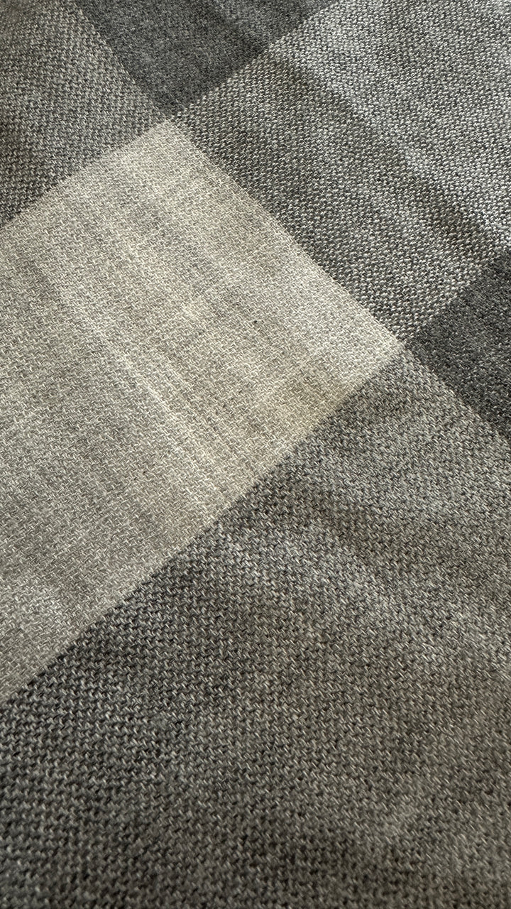 BURBERRY Stola Cashmere Nova Check Grey