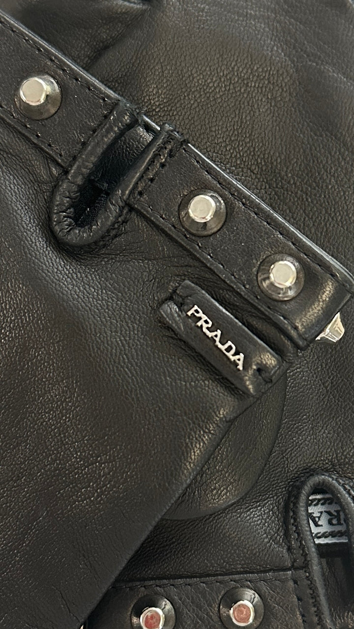PRADA Gloves Studs Black