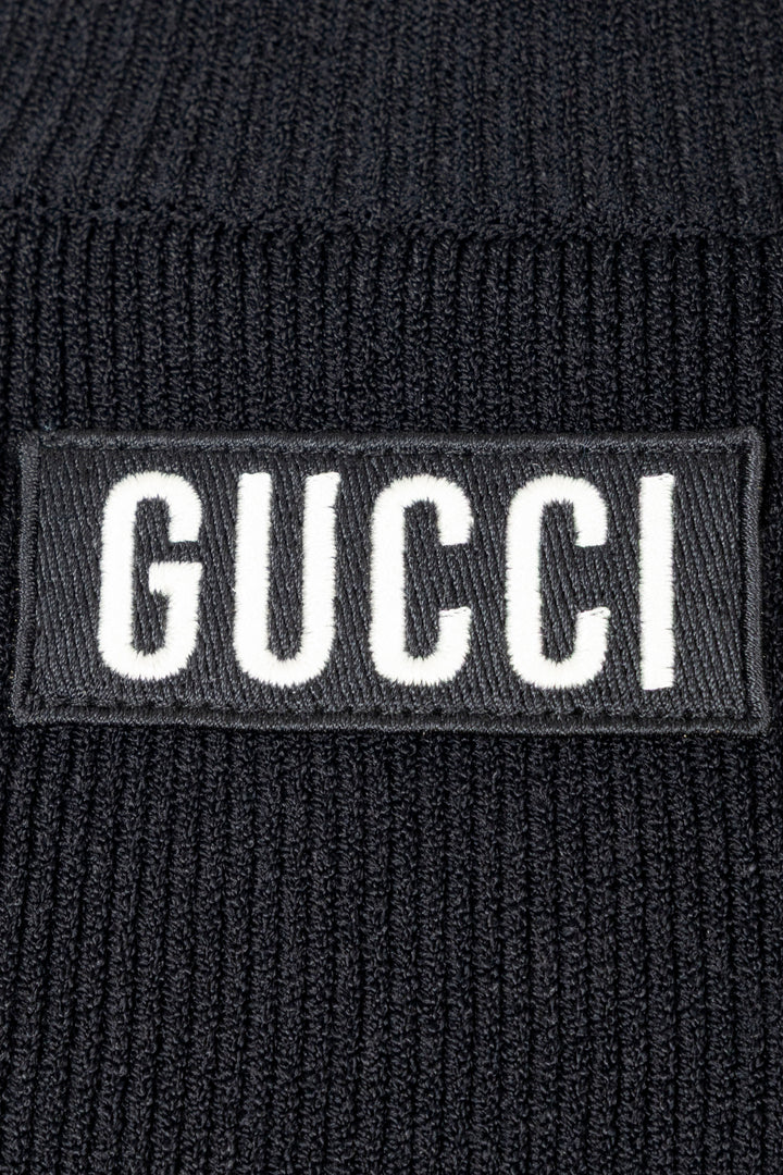 GUCCI Pull à Col Roulé Maille Noir
