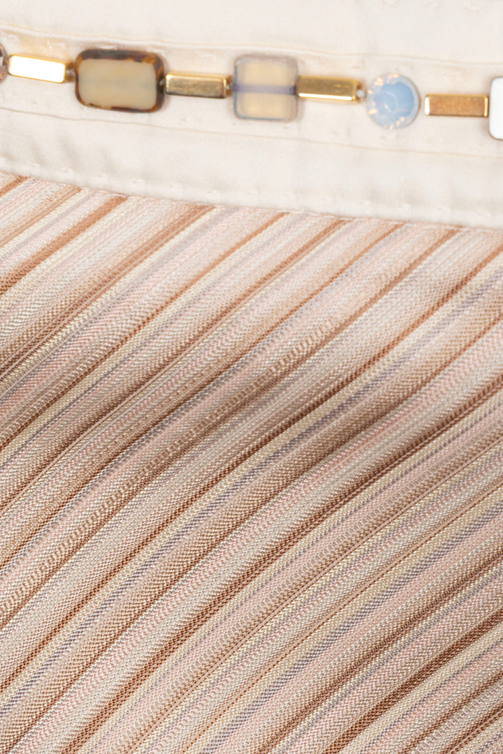 LOUIS VUITTON Jupe Soie Coton Ornée