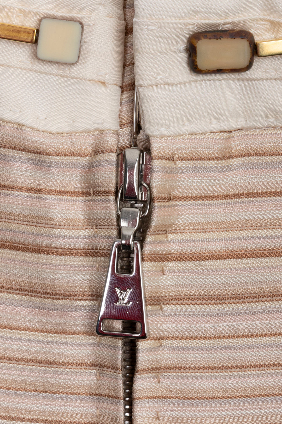 LOUIS VUITTON Jupe Soie Coton Ornée