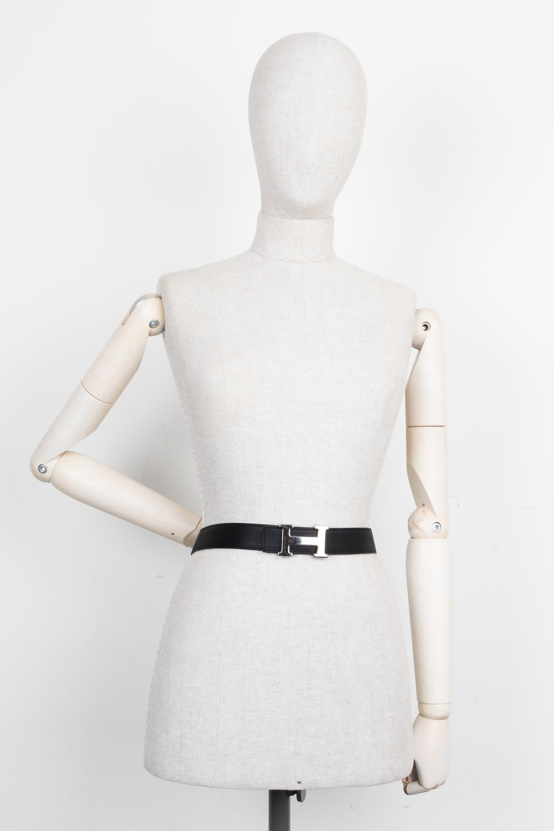 HERMÈS H Belt 32 Étoupe Noir