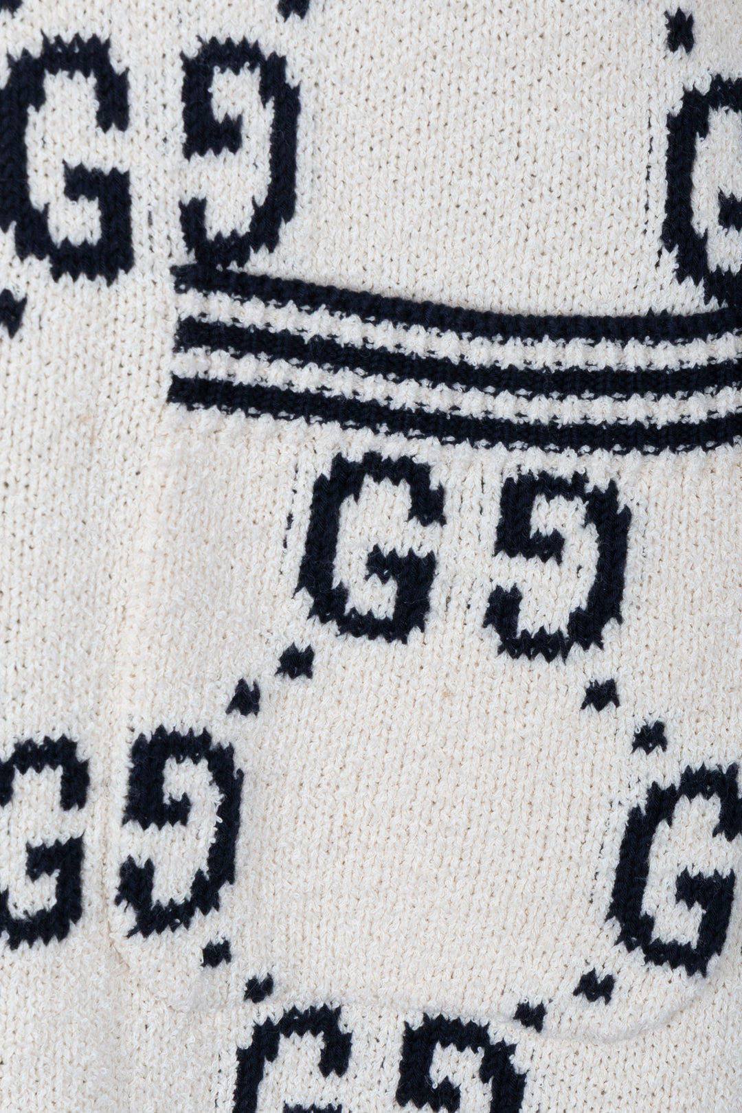 Robe en maille GUCCI GG Blanc Noir