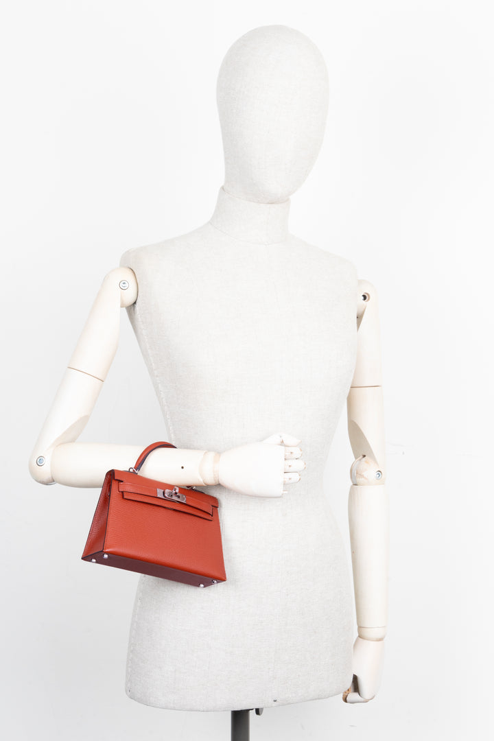 HERMÈS Mini Kelly Chévre Terre Battue