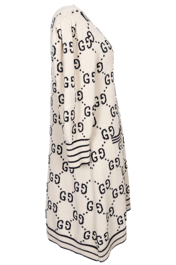 Robe en maille GUCCI GG Blanc Noir