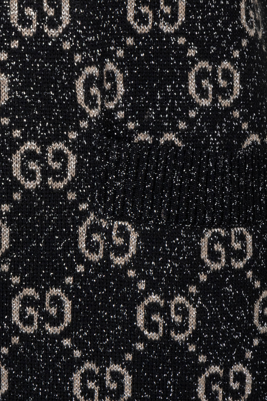 GUCCI GG Polo Dress Knit Lurex Black