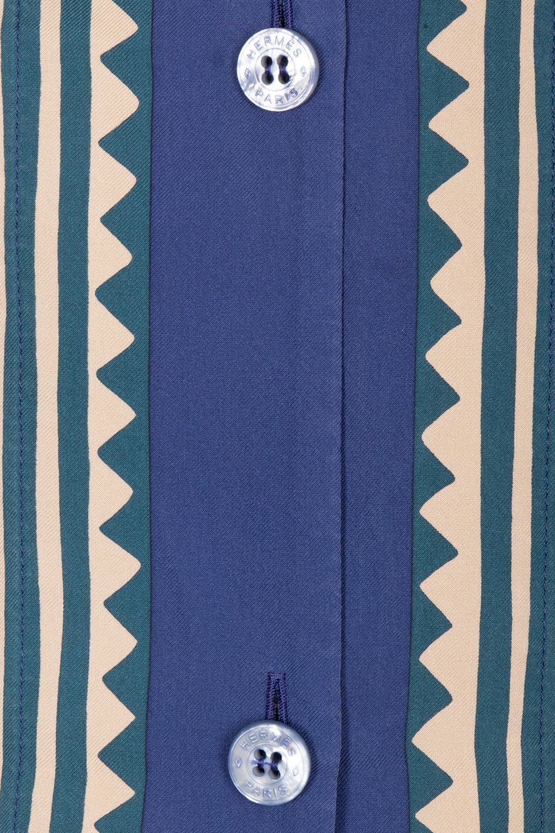 HERMÈS Fantaisie Etriers Shirt and Short Set Silk