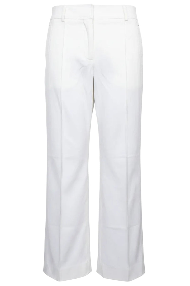 HERMÈS Pantalon Cropped Coton Blanc