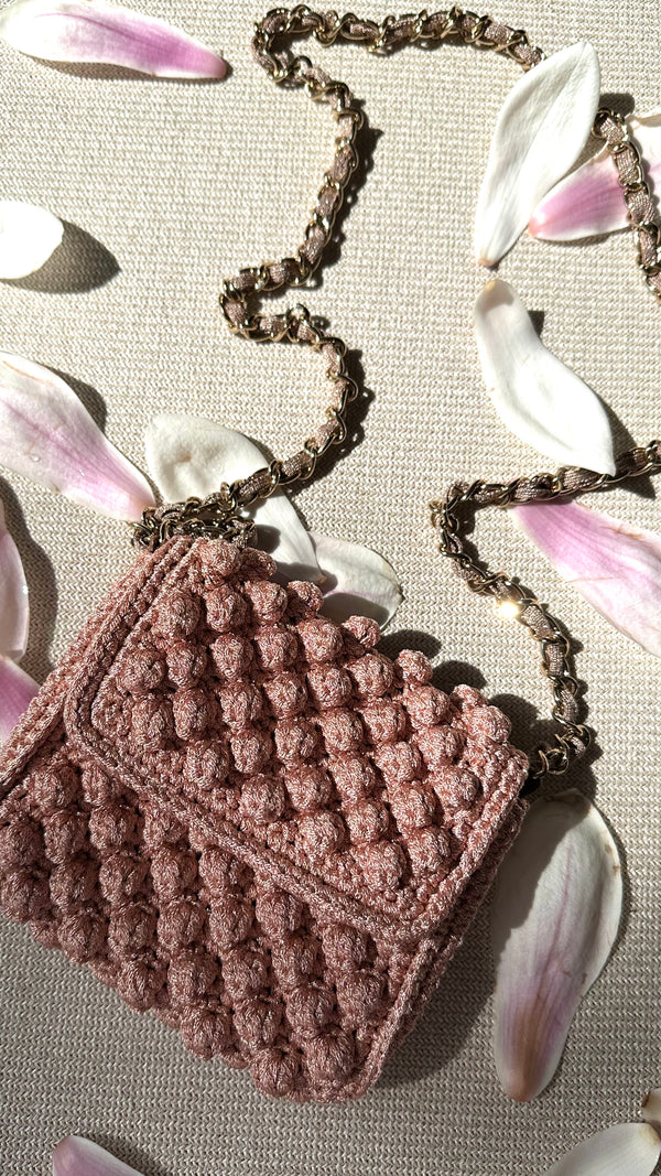 M MISSIONI Knit Crossbody Bag Rose