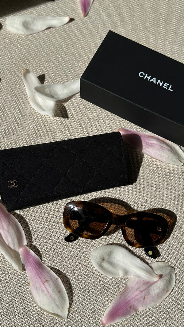 CHANEL Sunglasses Brown 5009
