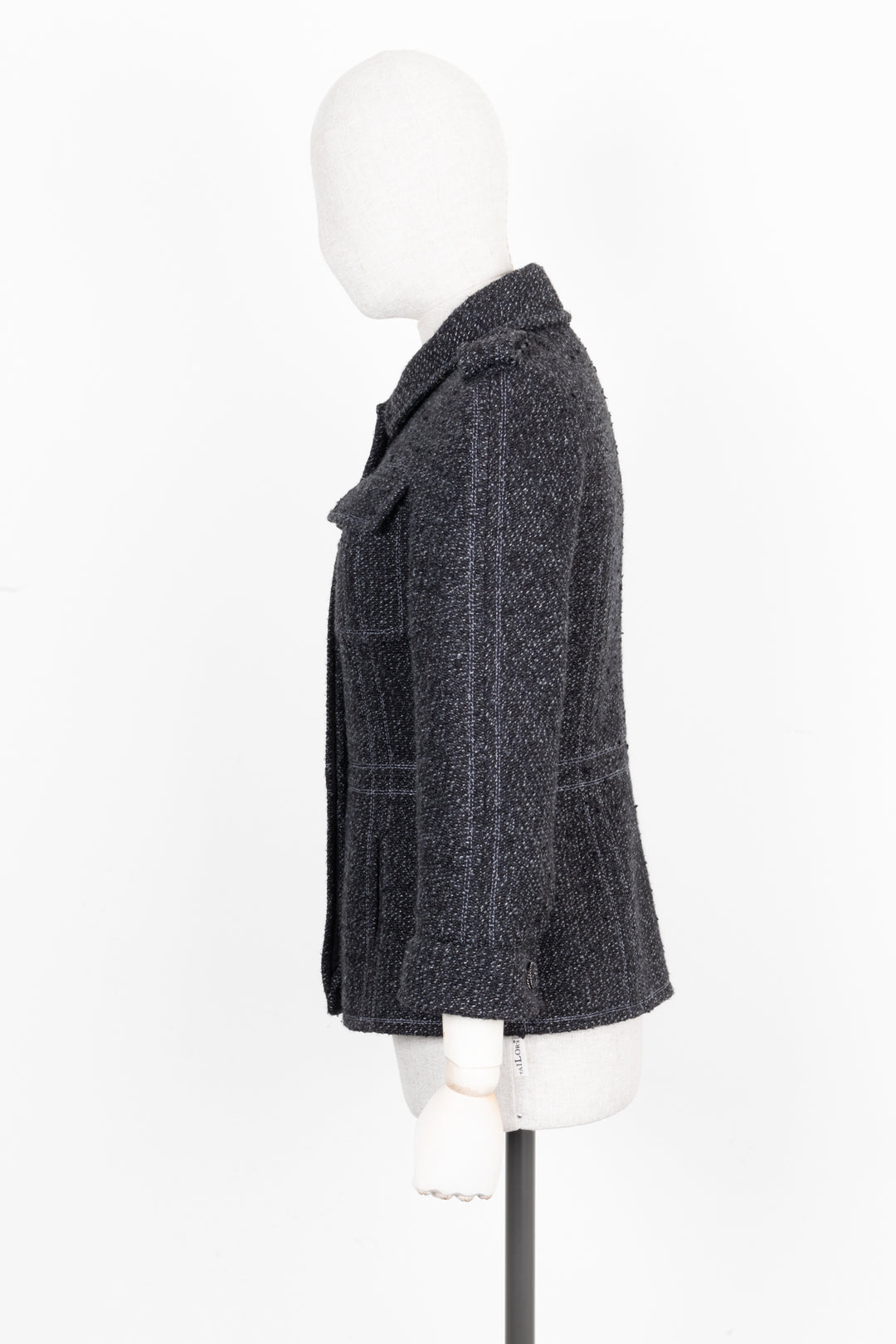 CHANEL 2013 Tweed Jacket Charcoal