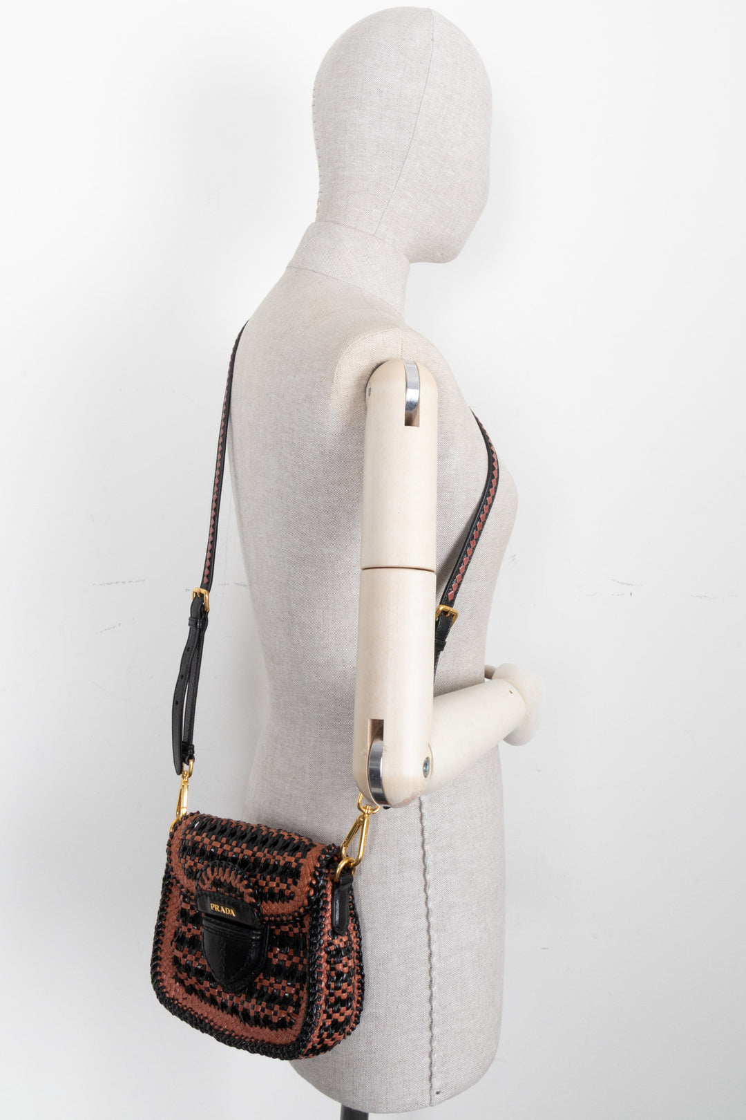 Sac Prada Madaras Marron Noir