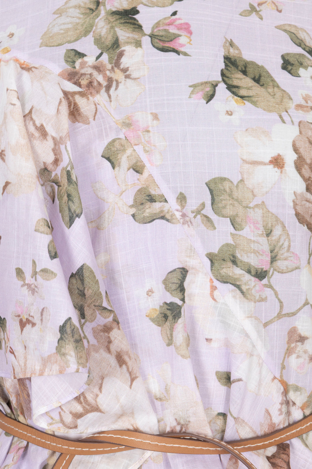 ZIMMERMANN Asymmetric Floral Print Dress Lilac