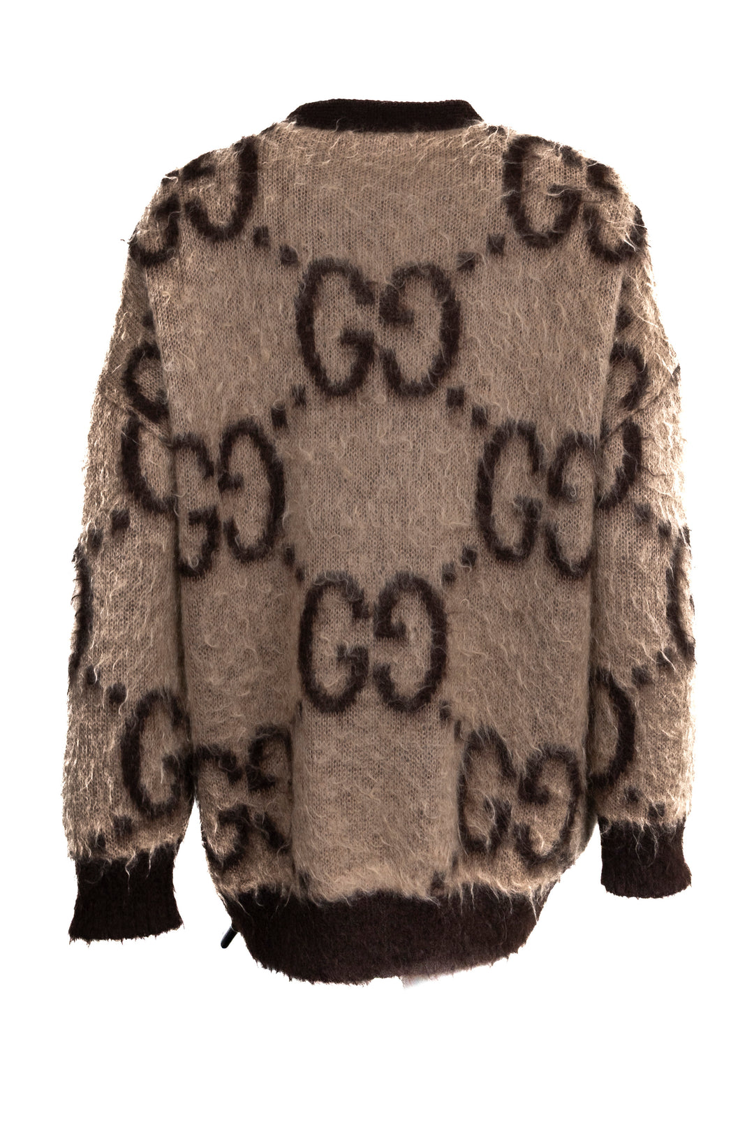GUCCI Giant GG Chunky Knit Brown