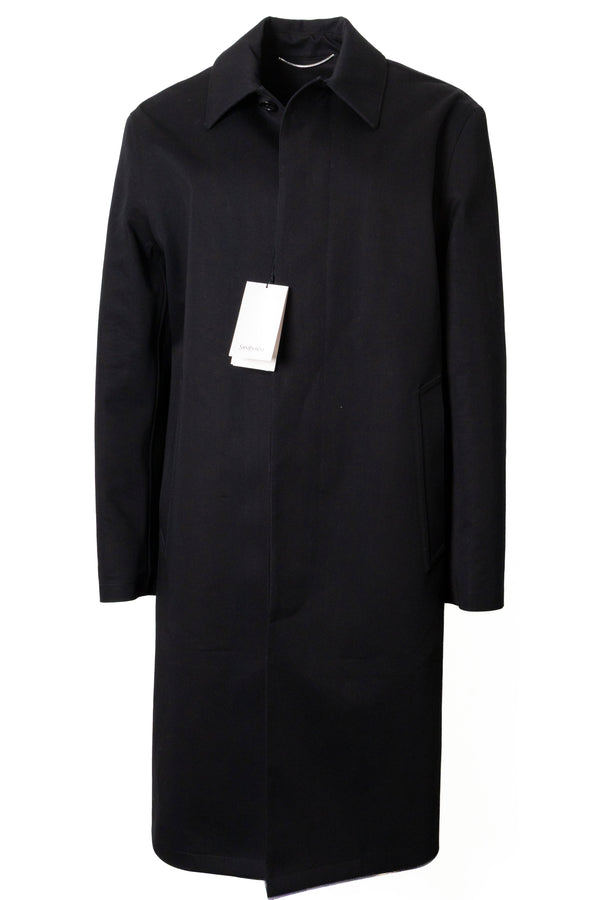SAINT LAURENT 2024 Water Repellant Short Coat Black