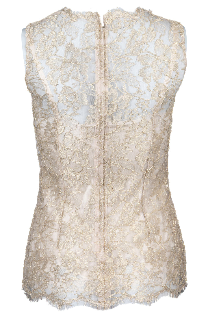 DOLCE&GABBANA Blouse Lace Gold