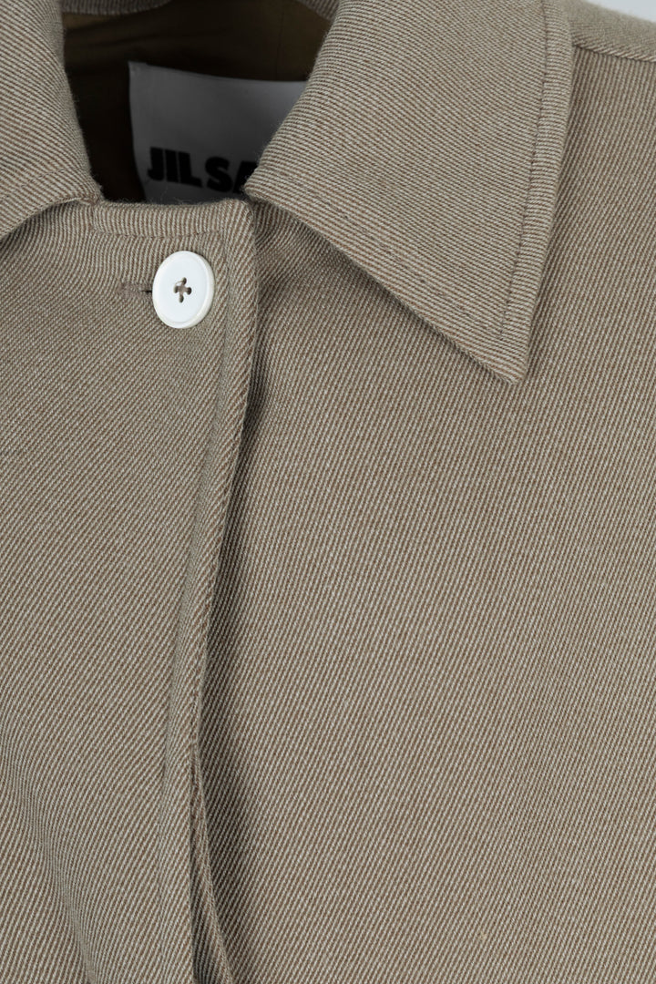 JIL SANDER+ Oversized Coat Wool Sage