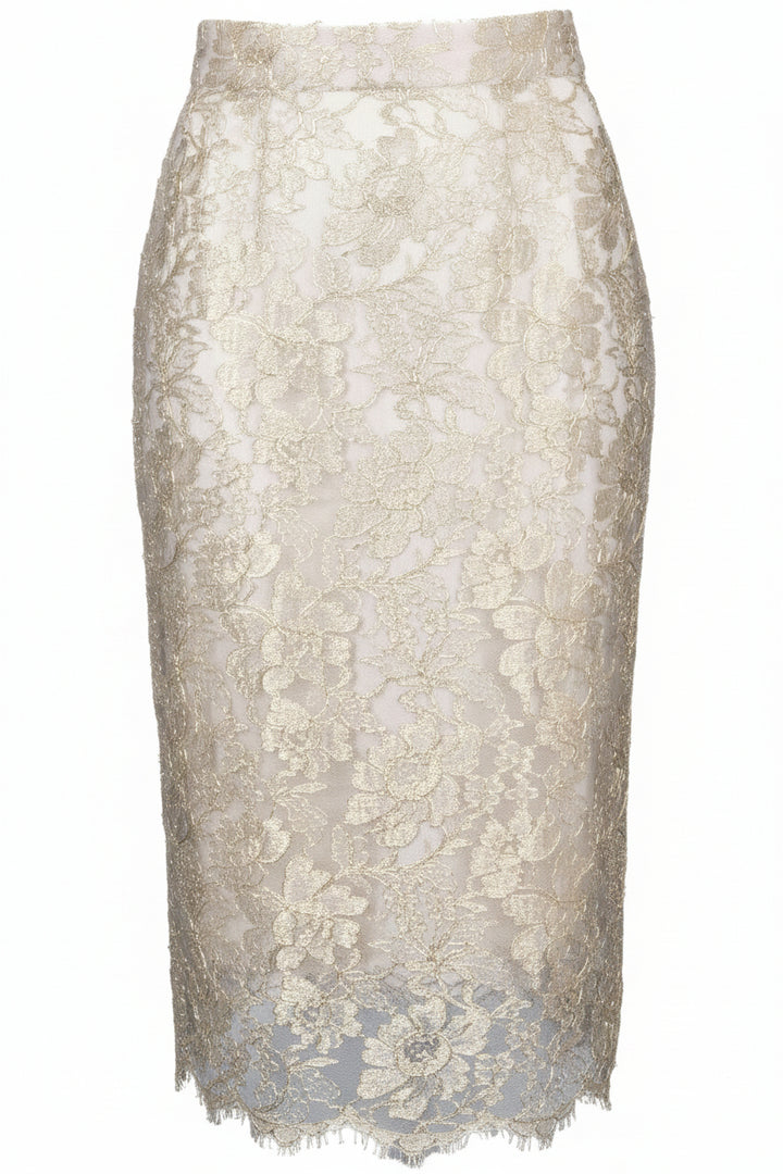 DOLCE&GABBANA Skirt Lace Gold